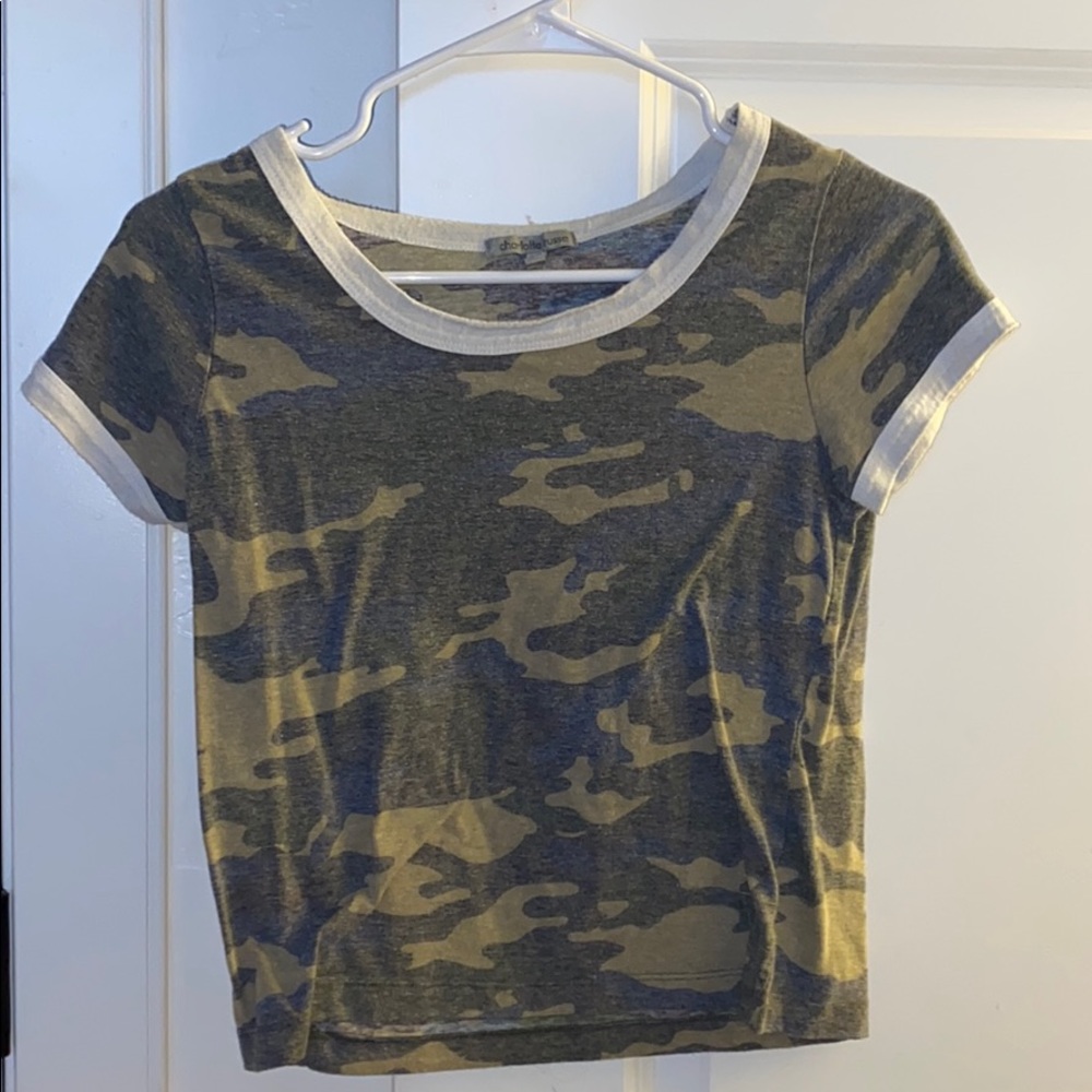 White and Camo Tee